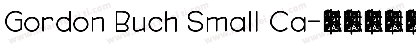 Gordon Buch Small Ca字体转换